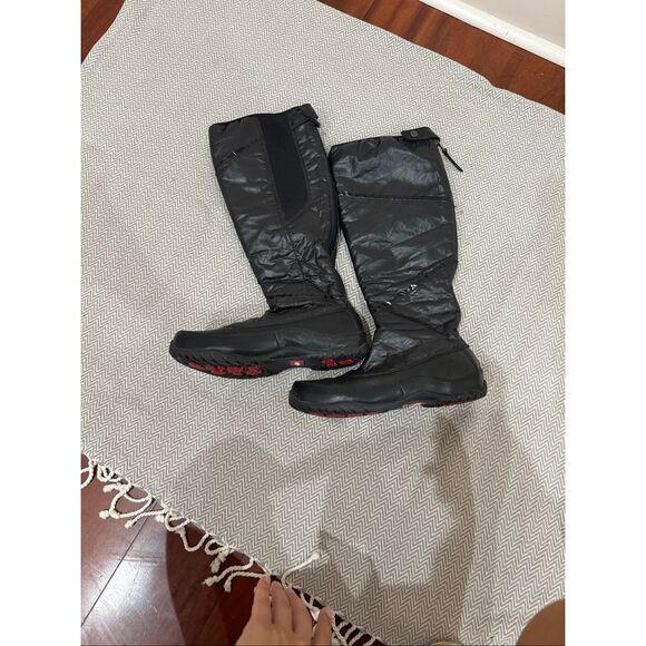 The North Face Black Knee-High Winter Boots Size 8 - Picture 4 of 6